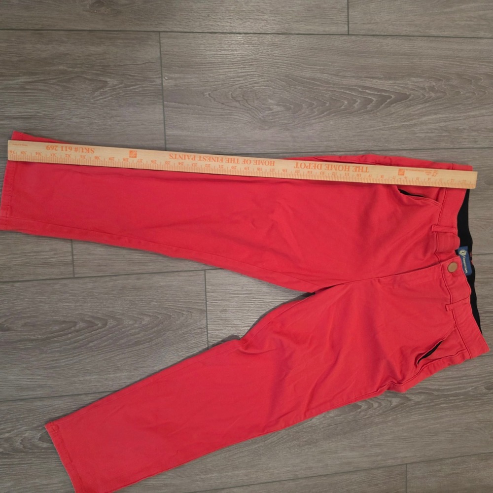 Democracy Ab solution Red Colored Pants Womens Size 14 Straight Leg Stretch - Picture 8 of 9